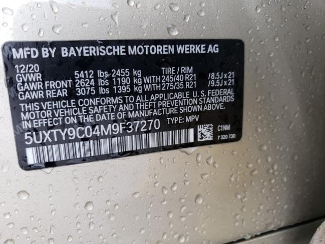 Photo 9 VIN: 5UXTY9C04M9F37270 - BMW X3 