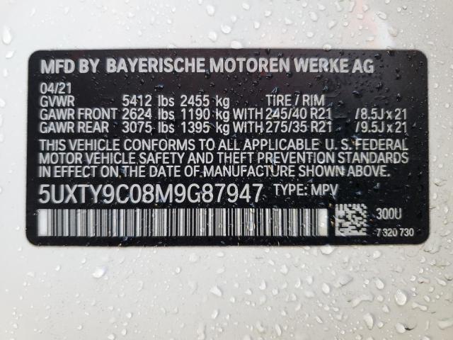 Photo 12 VIN: 5UXTY9C08M9G87947 - BMW X3 