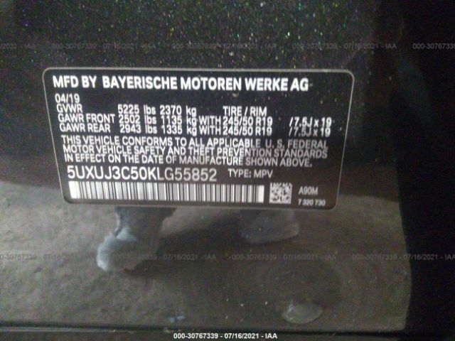 Photo 8 VIN: 5UXUJ3C50KLG55852 - BMW X4 