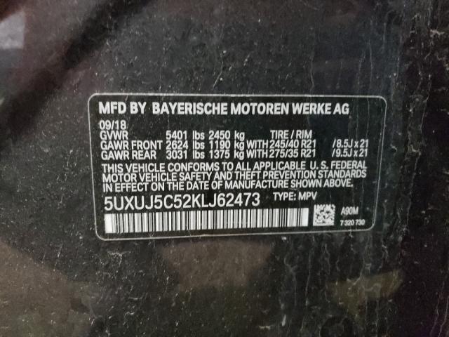 Photo 9 VIN: 5UXUJ5C52KLJ62473 - BMW X4 M40I 