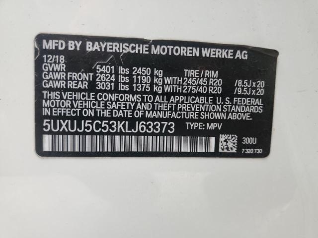 Photo 11 VIN: 5UXUJ5C53KLJ63373 - BMW X4 M40I 