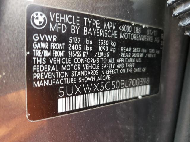 Photo 12 VIN: 5UXWX5C50BL700398 - BMW X3 XDRIVE2 