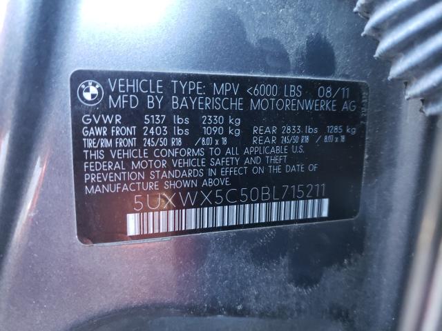 Photo 9 VIN: 5UXWX5C50BL715211 - BMW X3 XDRIVE2 