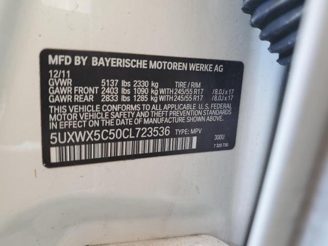 Photo 12 VIN: 5UXWX5C50CL723536 - BMW X3 XDRIVE2 