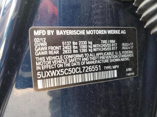 Photo 12 VIN: 5UXWX5C50CL726551 - BMW X3 XDRIVE2 