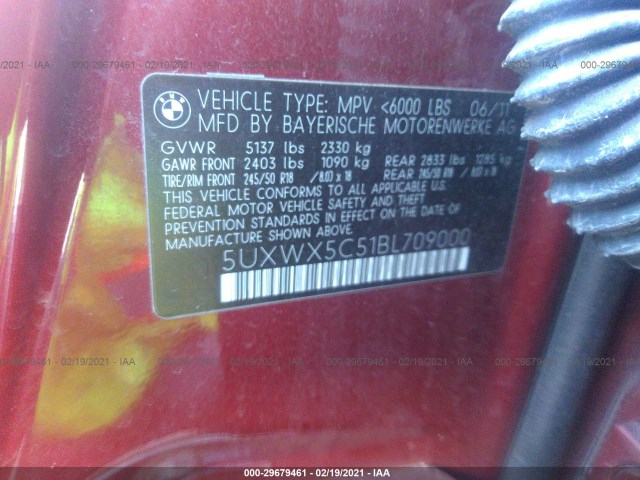 Photo 8 VIN: 5UXWX5C51BL709000 - BMW X3 