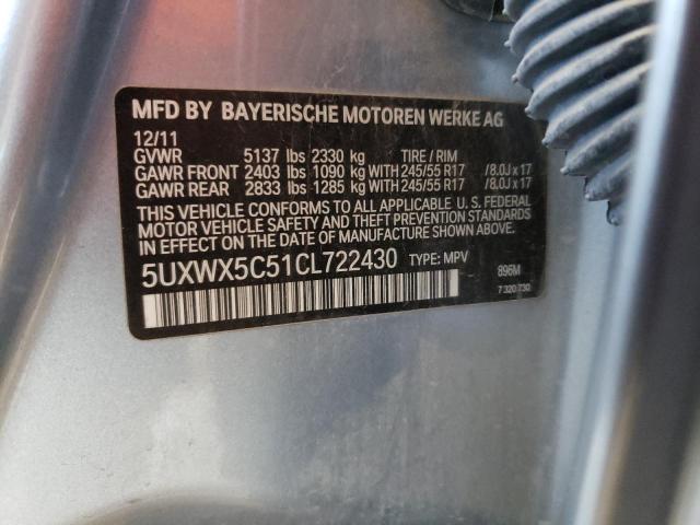 Photo 12 VIN: 5UXWX5C51CL722430 - BMW X3 