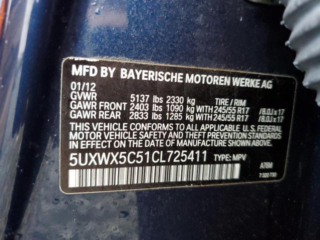 Photo 12 VIN: 5UXWX5C51CL725411 - BMW X3 