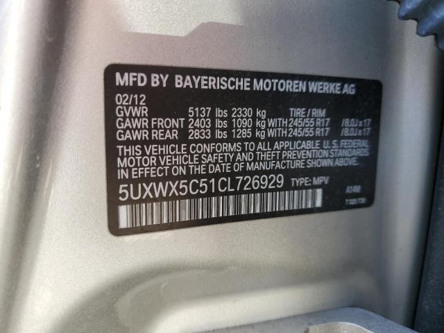 Photo 12 VIN: 5UXWX5C51CL726929 - BMW X3 XDRIVE2 