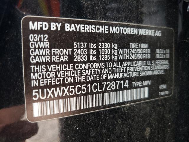 Photo 9 VIN: 5UXWX5C51CL728714 - BMW X3 XDRIVE2 