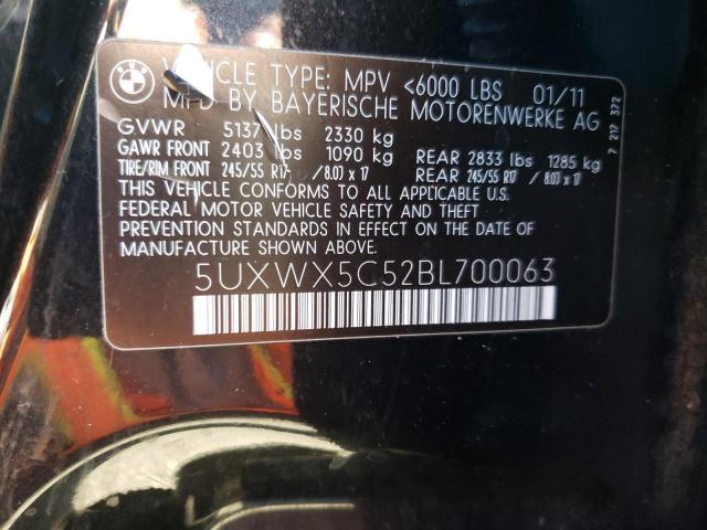 Photo 9 VIN: 5UXWX5C52BL700063 - BMW X3 XDRIVE2 