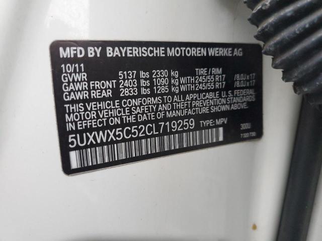 Photo 12 VIN: 5UXWX5C52CL719259 - BMW X3 XDRIVE2 