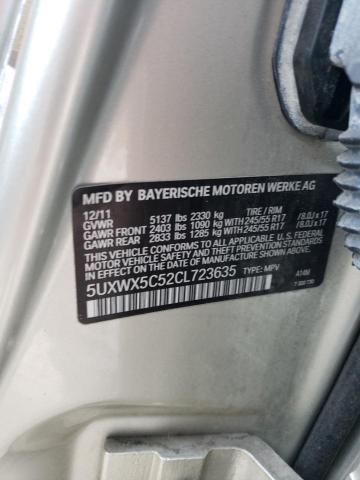 Photo 12 VIN: 5UXWX5C52CL723635 - BMW X3 XDRIVE2 