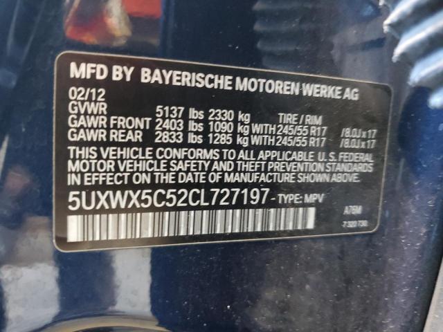 Photo 12 VIN: 5UXWX5C52CL727197 - BMW X3 XDRIVE2 