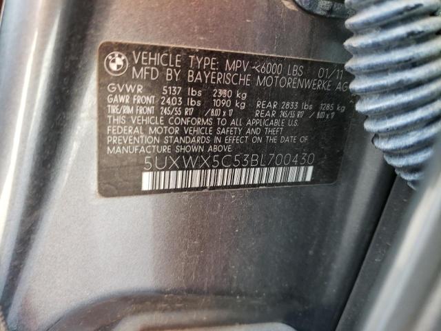 Photo 12 VIN: 5UXWX5C53BL700430 - BMW X3 XDRIVE2 