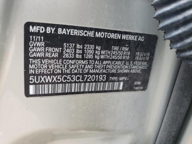 Photo 11 VIN: 5UXWX5C53CL720193 - BMW X3 