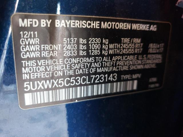 Photo 13 VIN: 5UXWX5C53CL723143 - BMW X3 