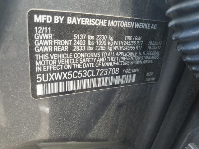 Photo 9 VIN: 5UXWX5C53CL723708 - BMW X3 XDRIVE2 