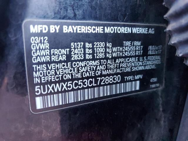 Photo 12 VIN: 5UXWX5C53CL728830 - BMW X3 XDRIVE2 