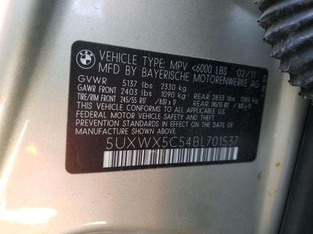 Photo 9 VIN: 5UXWX5C54BL701537 - BMW X3 XDRIVE2 