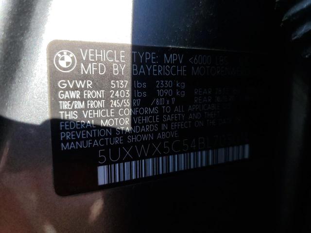 Photo 12 VIN: 5UXWX5C54BL703014 - BMW X3 XDRIVE2 