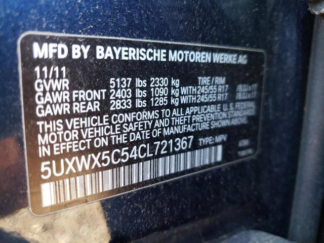 Photo 9 VIN: 5UXWX5C54CL721367 - BMW X3 XDRIVE2 