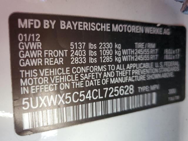 Photo 12 VIN: 5UXWX5C54CL725628 - BMW X3 XDRIVE2 