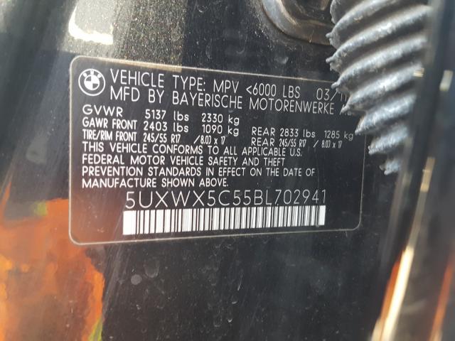 Photo 9 VIN: 5UXWX5C55BL702941 - BMW X3 XDRIVE2 