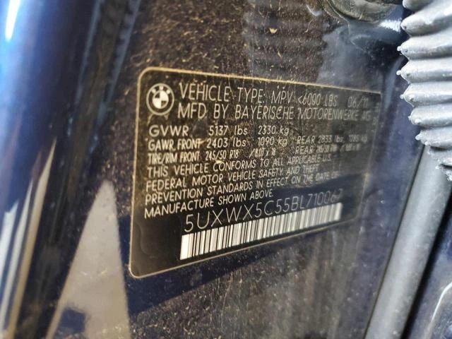 Photo 11 VIN: 5UXWX5C55BL710067 - BMW X3 XDRIVE2 