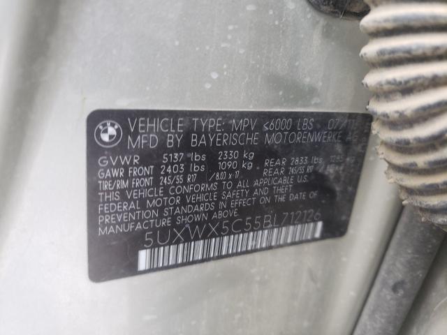 Photo 9 VIN: 5UXWX5C55BL712126 - BMW X3 XDRIVE2 