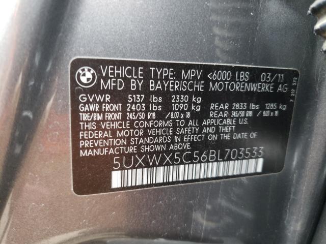 Photo 9 VIN: 5UXWX5C56BL703533 - BMW X3 XDRIVE2 