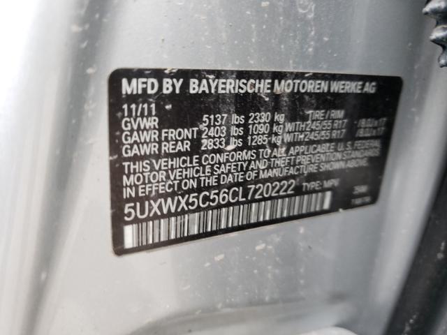 Photo 9 VIN: 5UXWX5C56CL720222 - BMW X3 XDRIVE2 