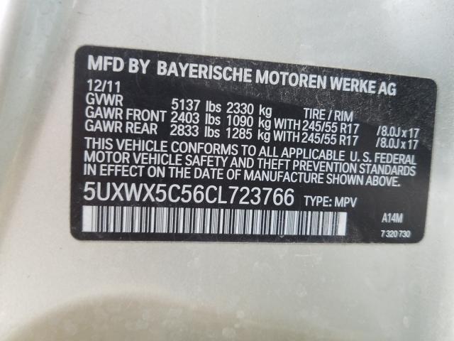 Photo 9 VIN: 5UXWX5C56CL723766 - BMW X3 XDRIVE2 