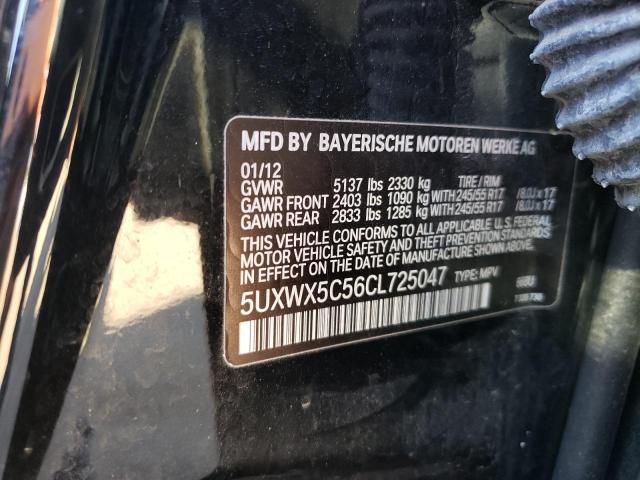 Photo 12 VIN: 5UXWX5C56CL725047 - BMW X3 XDRIVE2 