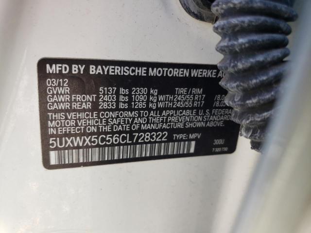 Photo 12 VIN: 5UXWX5C56CL728322 - BMW X3 XDRIVE2 