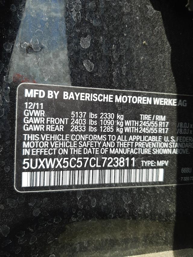 Photo 9 VIN: 5UXWX5C57CL723811 - BMW X3 