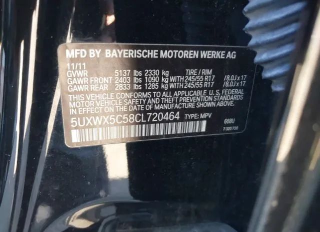 Photo 8 VIN: 5UXWX5C58CL720464 - BMW X3 