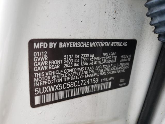 Photo 11 VIN: 5UXWX5C58CL724188 - BMW X3 