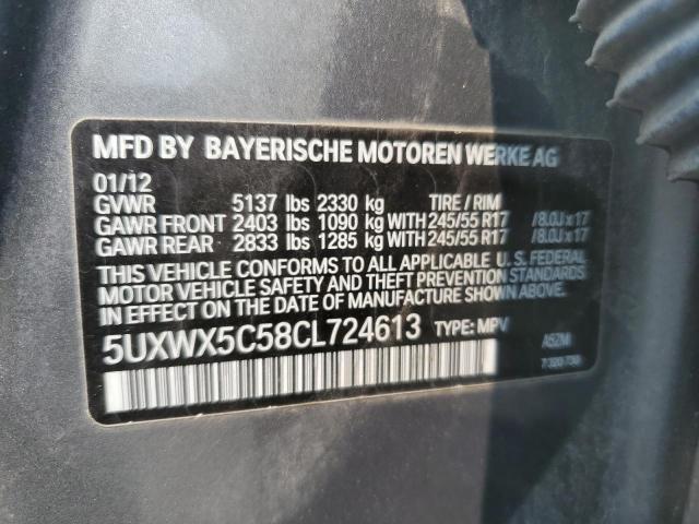 Photo 12 VIN: 5UXWX5C58CL724613 - BMW X3 XDRIVE2 