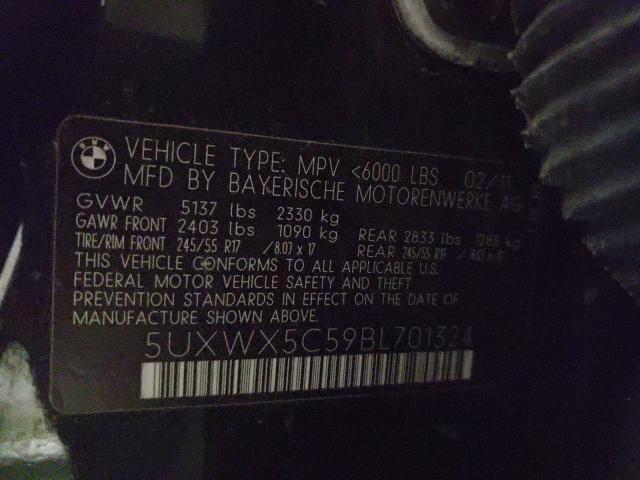 Photo 9 VIN: 5UXWX5C59BL701324 - BMW X3 XDRIVE2 