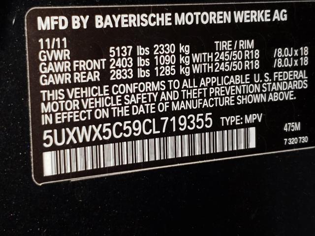 Photo 9 VIN: 5UXWX5C59CL719355 - BMW X3 XDRIVE2 