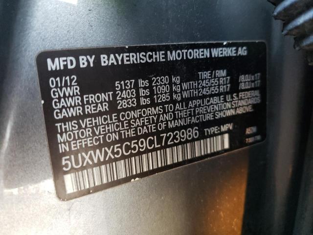 Photo 12 VIN: 5UXWX5C59CL723986 - BMW X3 