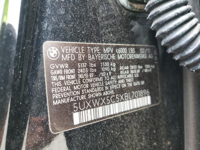 Photo 9 VIN: 5UXWX5C5XBL701896 - BMW X3 XDRIVE2 