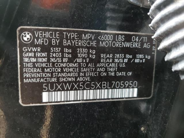 Photo 9 VIN: 5UXWX5C5XBL705950 - BMW X3 XDRIVE2 