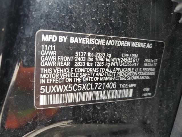 Photo 11 VIN: 5UXWX5C5XCL721406 - BMW X3 