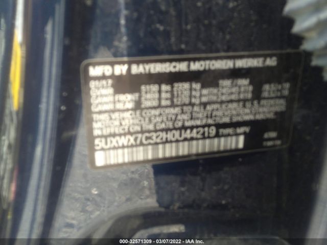 Photo 8 VIN: 5UXWX7C32H0U44219 - BMW X3 