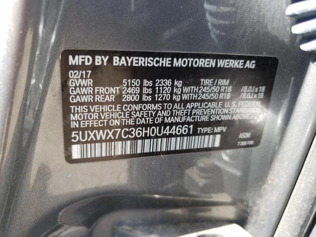 Photo 9 VIN: 5UXWX7C36H0U44661 - BMW X3 