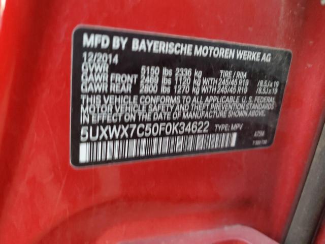 Photo 13 VIN: 5UXWX7C50F0K34622 - BMW X3 XDRIVE3 