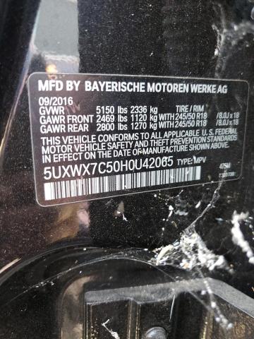 Photo 11 VIN: 5UXWX7C50H0U42065 - BMW X3 