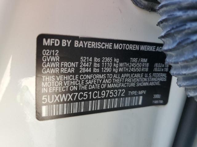 Photo 12 VIN: 5UXWX7C51CL975372 - BMW X3 